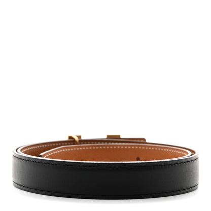 Hermes Swift Epsom 24mm Mini Constance H Belt 75 Black Gold 3 of 8