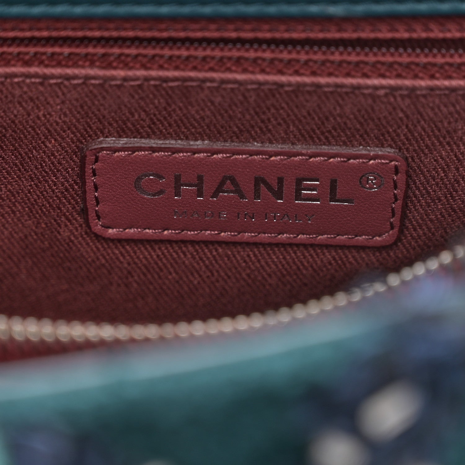 Chanel Tweed Lizard Quilted Small Coco Handle Flap Green Multicolor 6 of 10