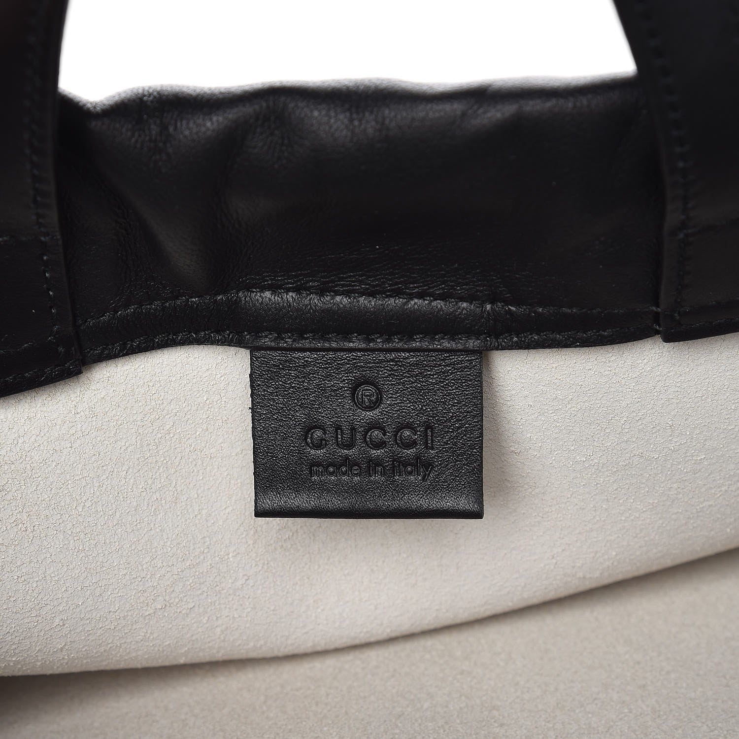 Gucci Calfskin Coco Capitan Logo Drawstring Backpack Mystic White 6 of 8