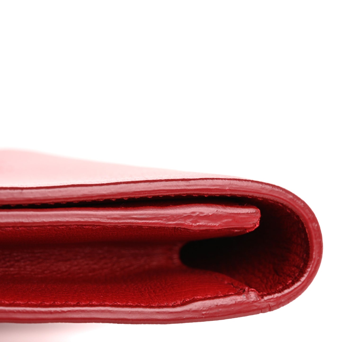Calfskin Monogram Large Belle De Jour Clutch Red