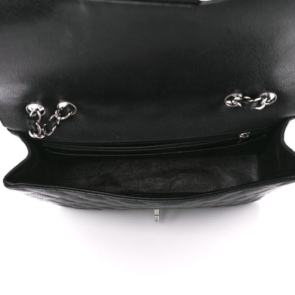 Chanel Caviar Quilted Jumbo Single Flap Black 5 of 12