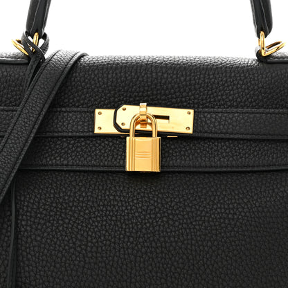 Hermes Togo Kelly Retourne 28 Black 8 of 11