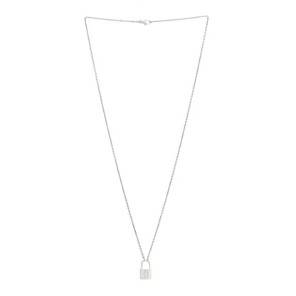 Louis Vuitton Sterling Silver Lockit Necklace 2 of 5