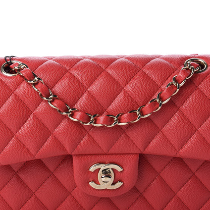 Chanel Caviar Quilted Small Double Flap Red 10 of 11