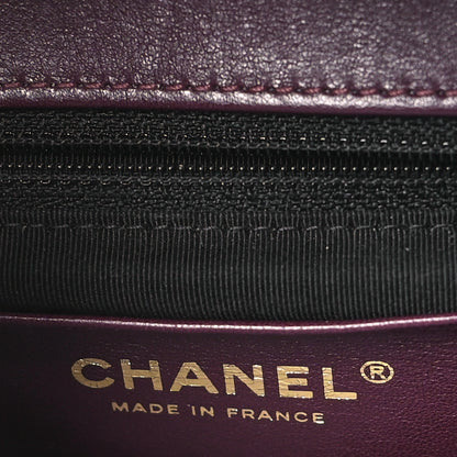 Chanel Shiny Lambskin Quilted Small Chevron Miroir Black 6 of 12