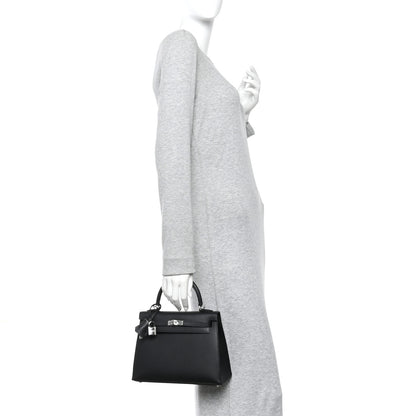 Hermes Epsom Kelly Sellier 25 Black 2 of 12