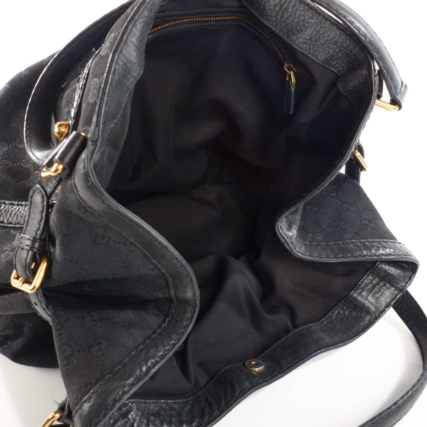 Monogram Medium Jockey Tote Black