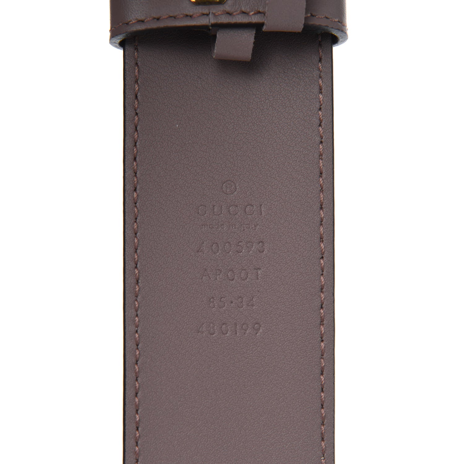 Gucci Calfskin Double G 40mm Belt 85 34 Porcelain Rose 3 of 3