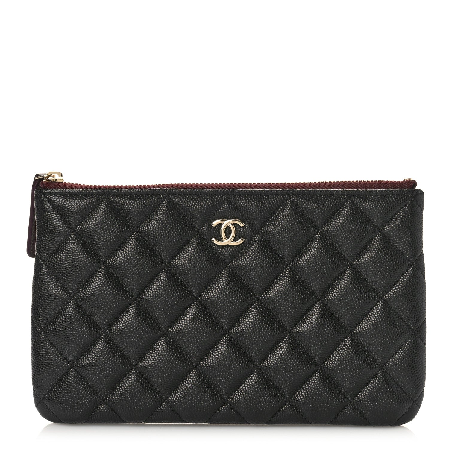Chanel Caviar Quilted Cosmetic Case Black 1 of 10