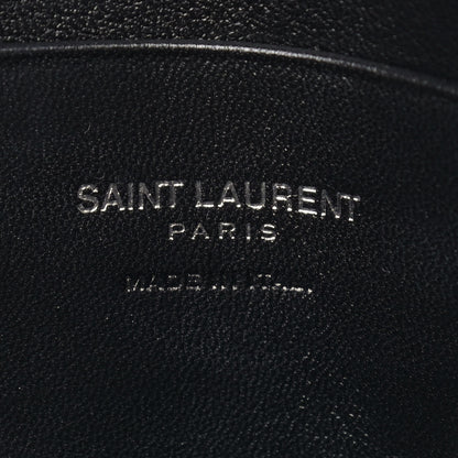 Saint Laurent Grain De Poudre Matelasse Monogram Mini Lou Camera Bag Black 6 of 9