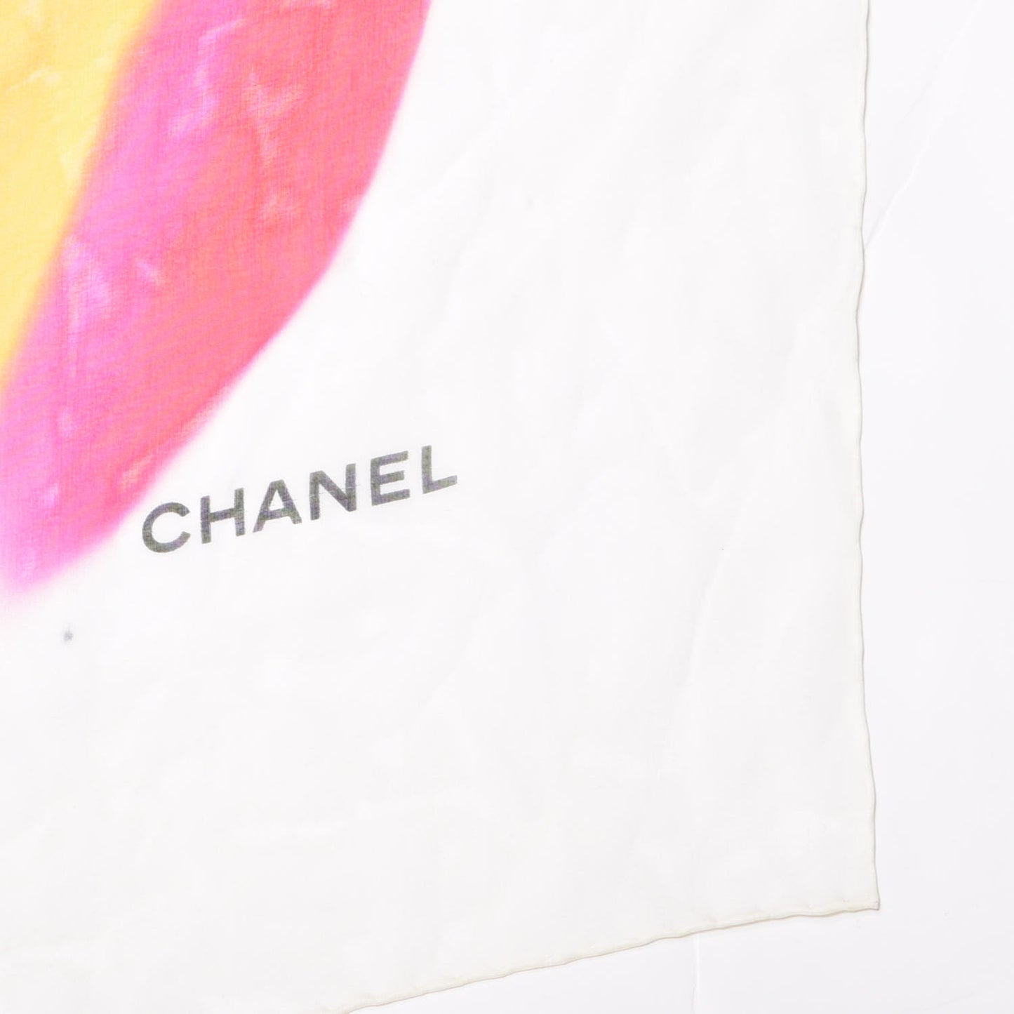 Silk Camellia Logo Scarf Multicolor