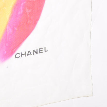 Chanel Silk Camellia Logo Scarf Multicolor 3 of 4