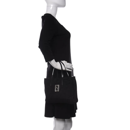 Fendi Nylon Zucca Small Tote Black 2 of 8