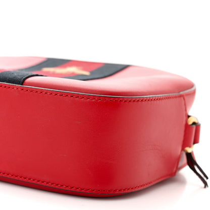 Gucci Calfskin Web Small Webby Bee Shoulder Bag Red 10 of 11