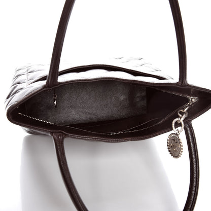 Chanel Caviar Quilted Medallion Tote Dark Brown 5 of 14