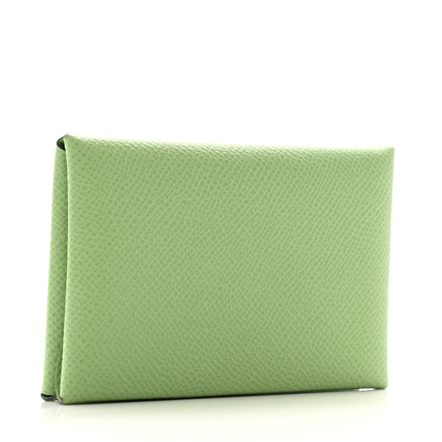 Hermes Epsom Calvi Duo Card Case Vert Criquet 3 of 8