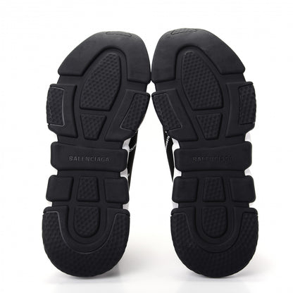Balenciaga Neoprene Knit Allover Logo Bi-Color Sole Mens Speed Sneakers 42 Black White 6 of 10