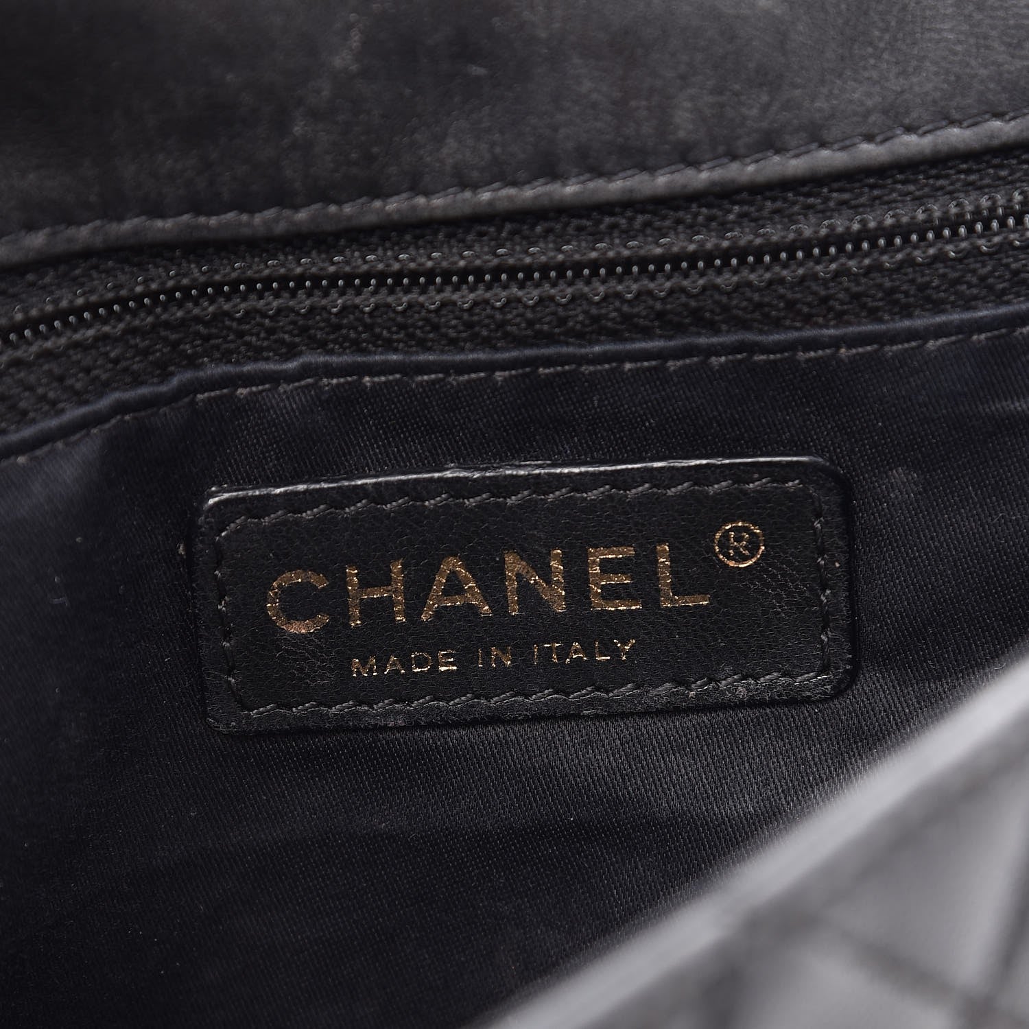 Chanel Lambskin Quilted Medium Cruise Charm Single Flap Black 6 of 18