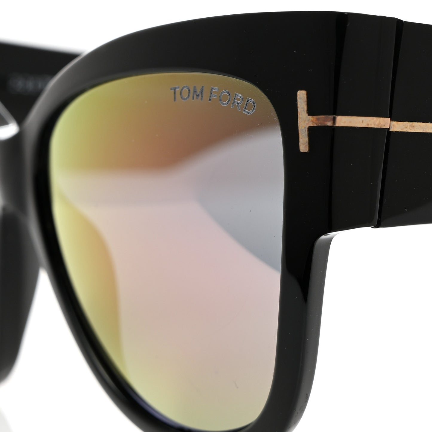 Acetate Anoushka Cat Eye Sunglasses TF371 Black
