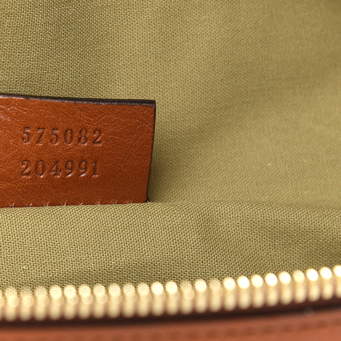 Vintage Canvas Web Belt Bag Sand Cuir