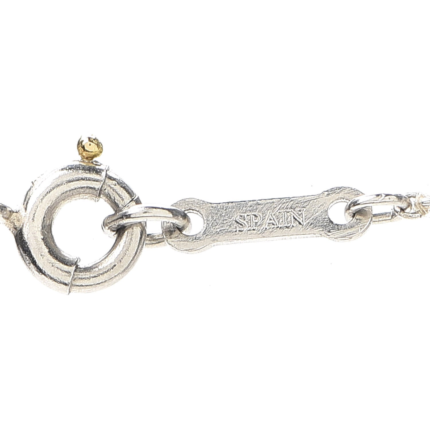 Tiffany Platinum Diamond 9mm Elsa Peretti Bean Pendant Necklace 5 of 6