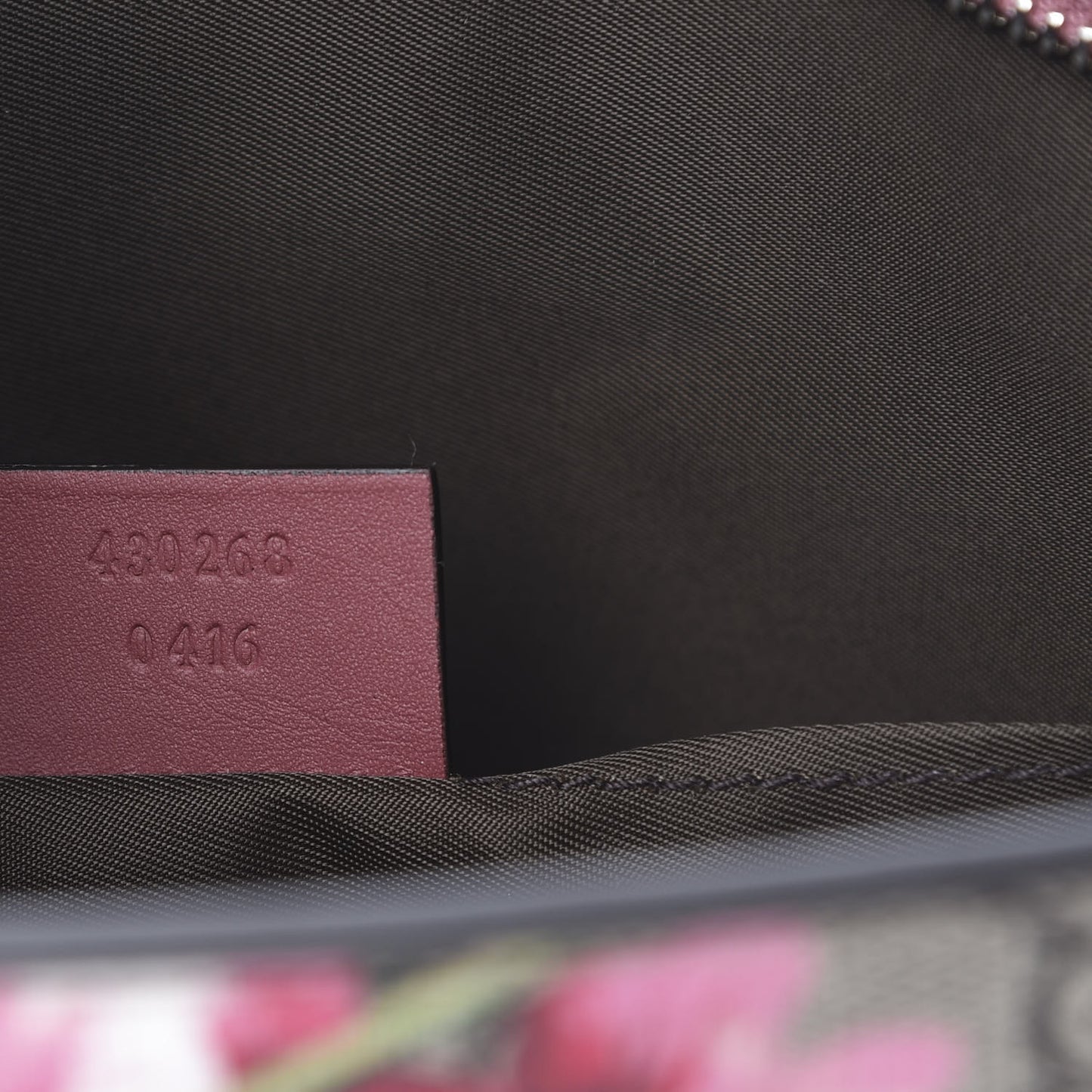 GG Supreme Monogram Blooms Large Cosmetic Case Beige Multicolor Dry Rose