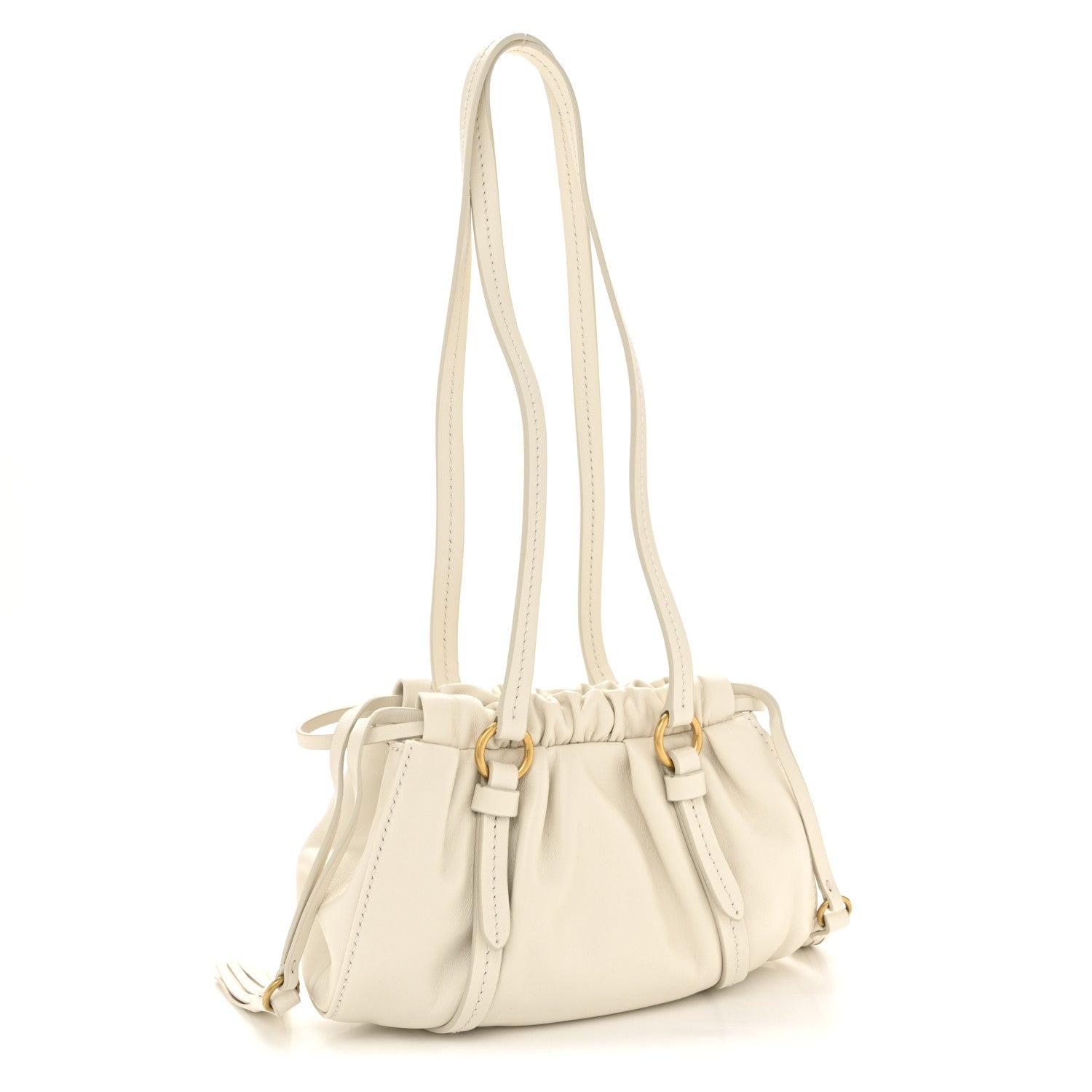 Miu Miu Nappa Mini Joie Shoulder Bag White 3 of 10