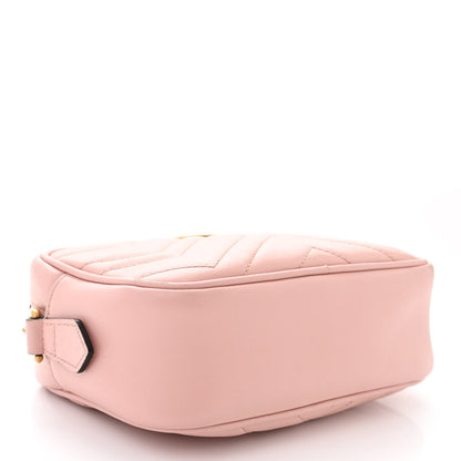 Gucci Calfskin Matelasse Mini GG Marmont Chain Shoulder Bag Perfect Pink 4 of 17