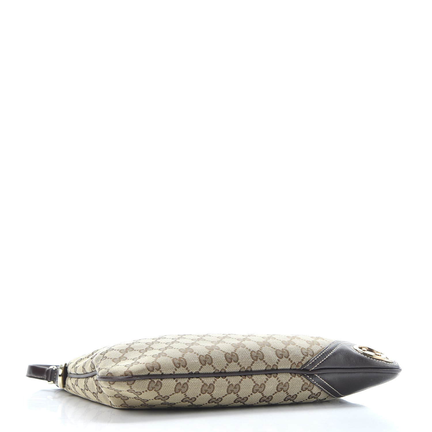 Gucci Monogram GG Medium New Britt Hobo Dark Brown 3 of 9