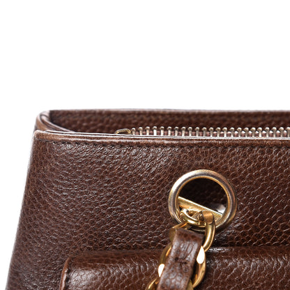 Chanel Caviar Flap Shoulder Bag Brown 27 of 34