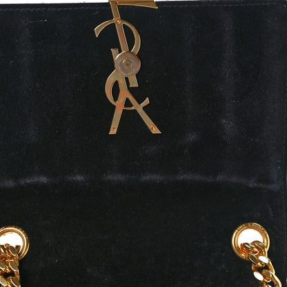 Saint Laurent Patent Calfskin Matelasse Monogram Medium Vicky Chain Bag Black 10 of 10