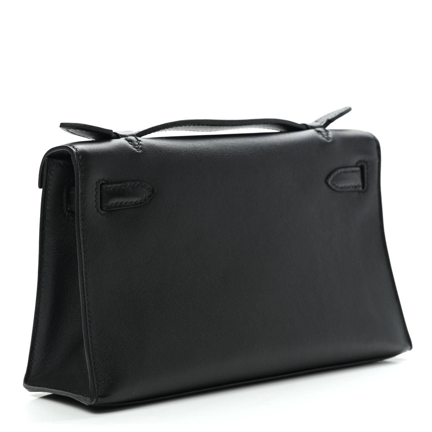 Hermes Swift Kelly Pochette Clutch Black 2 of 8