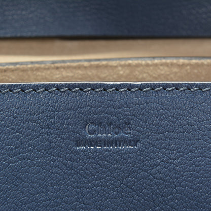 Chloe Grained Lambskin Drew Shoulder Bag Denim Blue 6 of 6