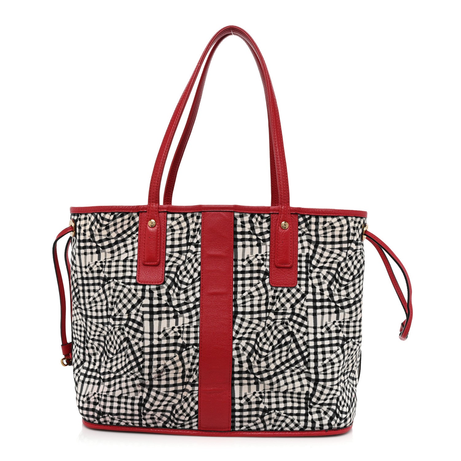 MCM Visetos Medium Liz Reversible Shopper Tote Ruby Red 4 of 31