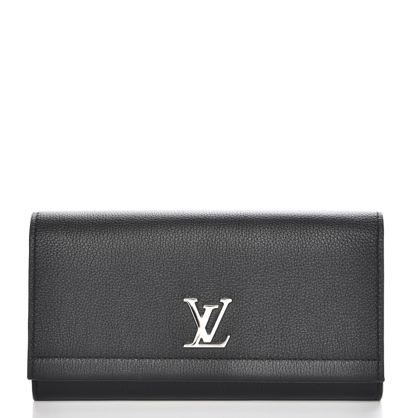 Calfskin Lockme II Wallet Black