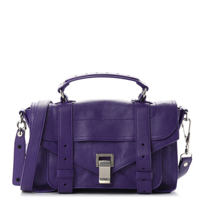 Proenza Schouler Lambskin Tiny PS1 Satchel Amethyst 1 of 9