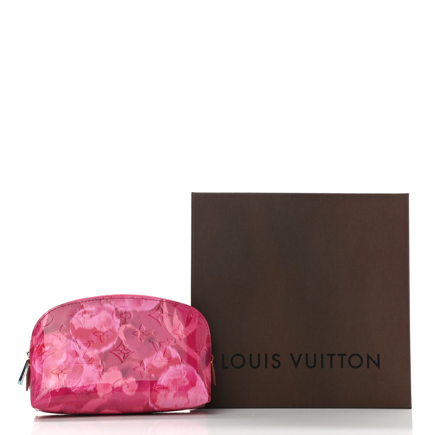 Vernis Ikat Cosmetic Pouch Rose Indien