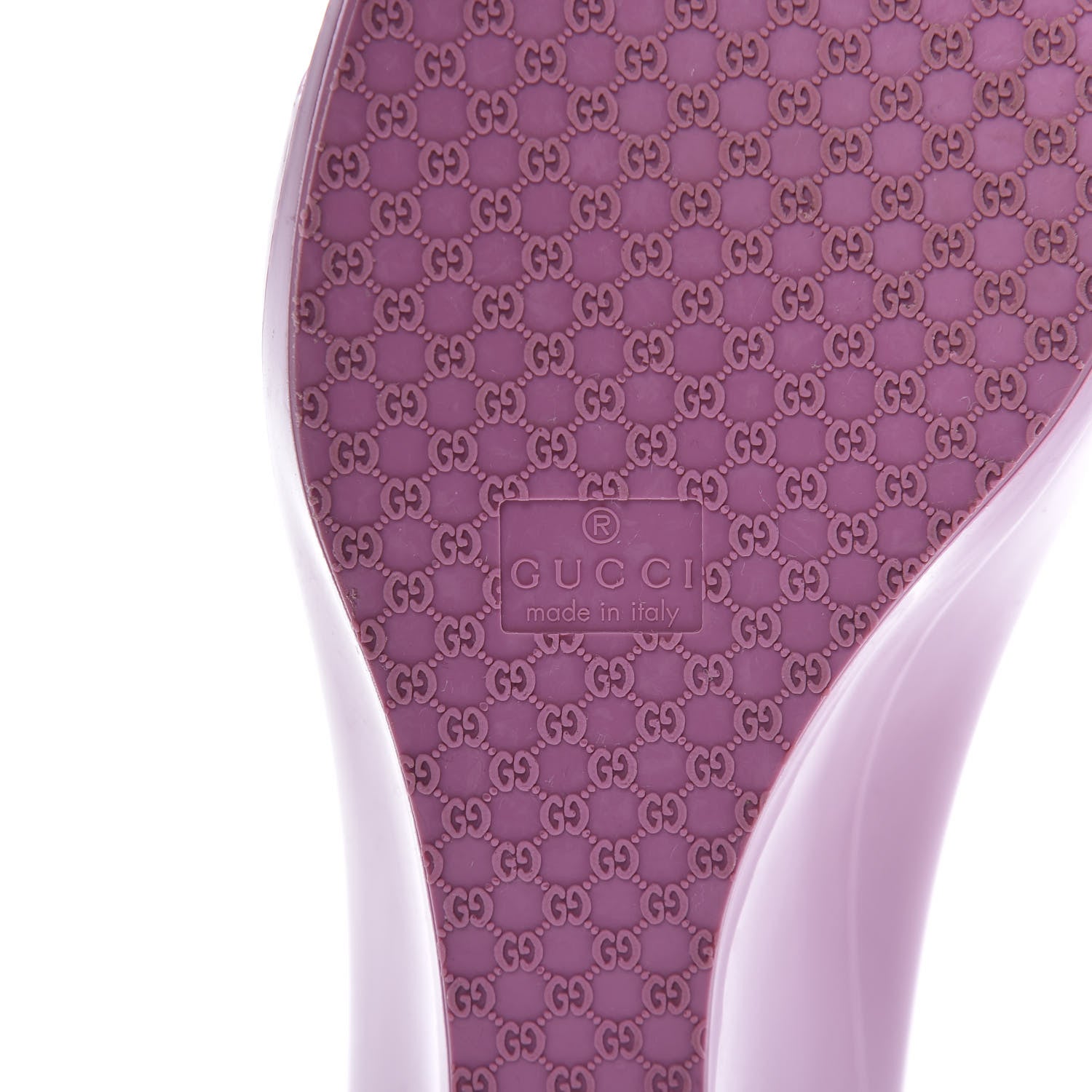 Gucci Rubber Jelly Marola Wedges 39 Fresia Rose 8 of 8