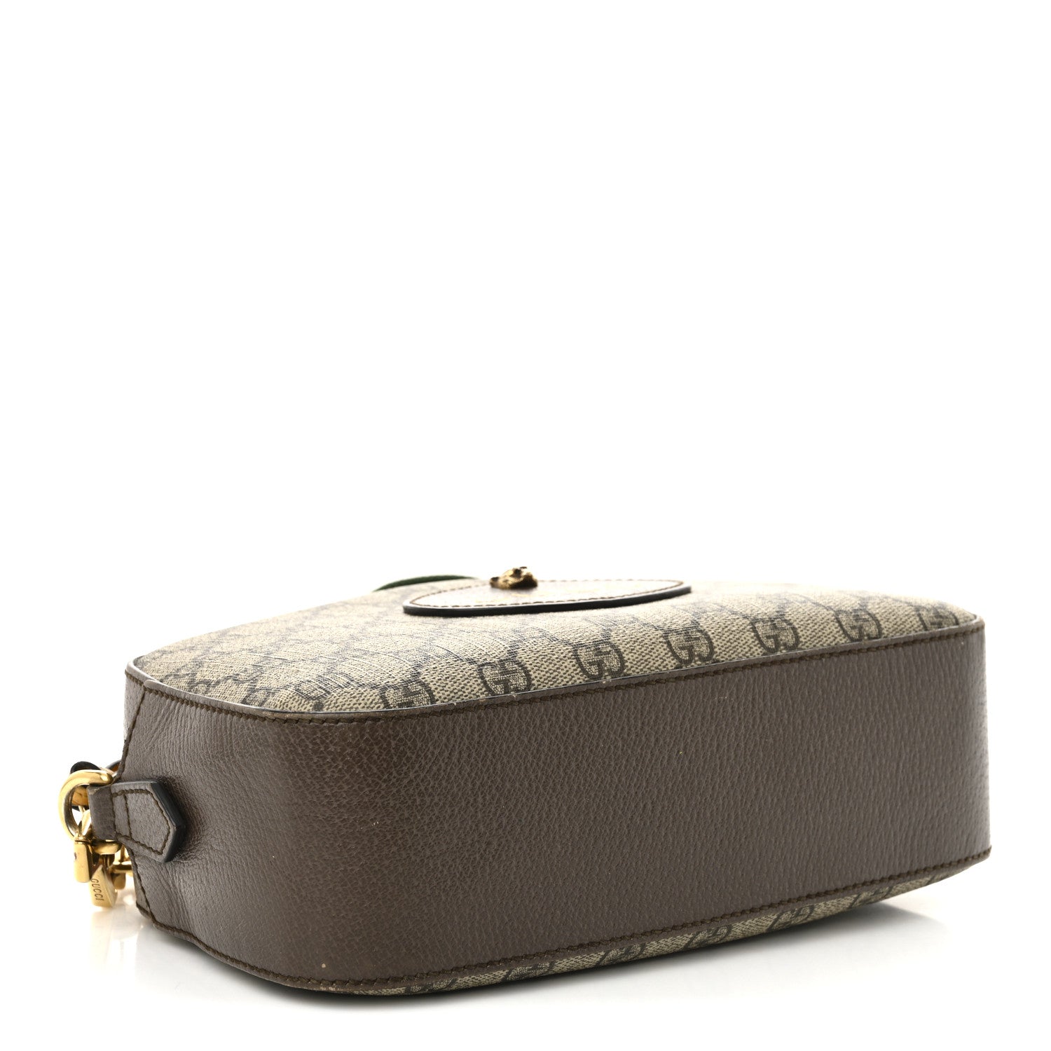 Gucci GG Supreme Monogram Web Neo Vintage Shoulder Bag Beige New Acero Crop 4 of 15