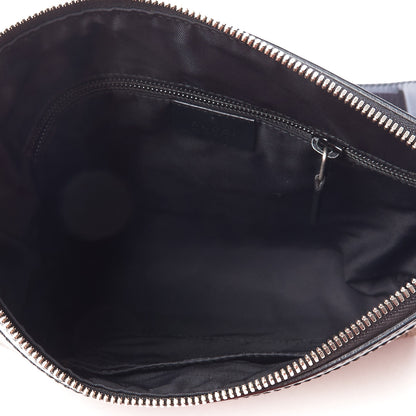 Gucci GG Supreme Monogram Web Messenger Bag Black 4 of 9