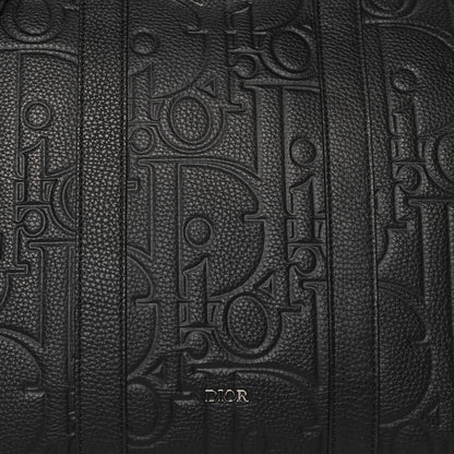 Christian Dior Grained Calfskin Embossed Dior Gravity Weekender 40 Black 7 of 9