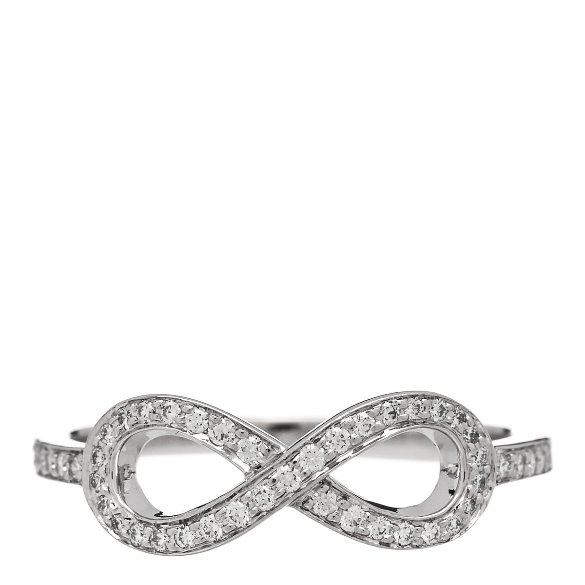 Platinum Diamond Infinity Ring 54 6.75