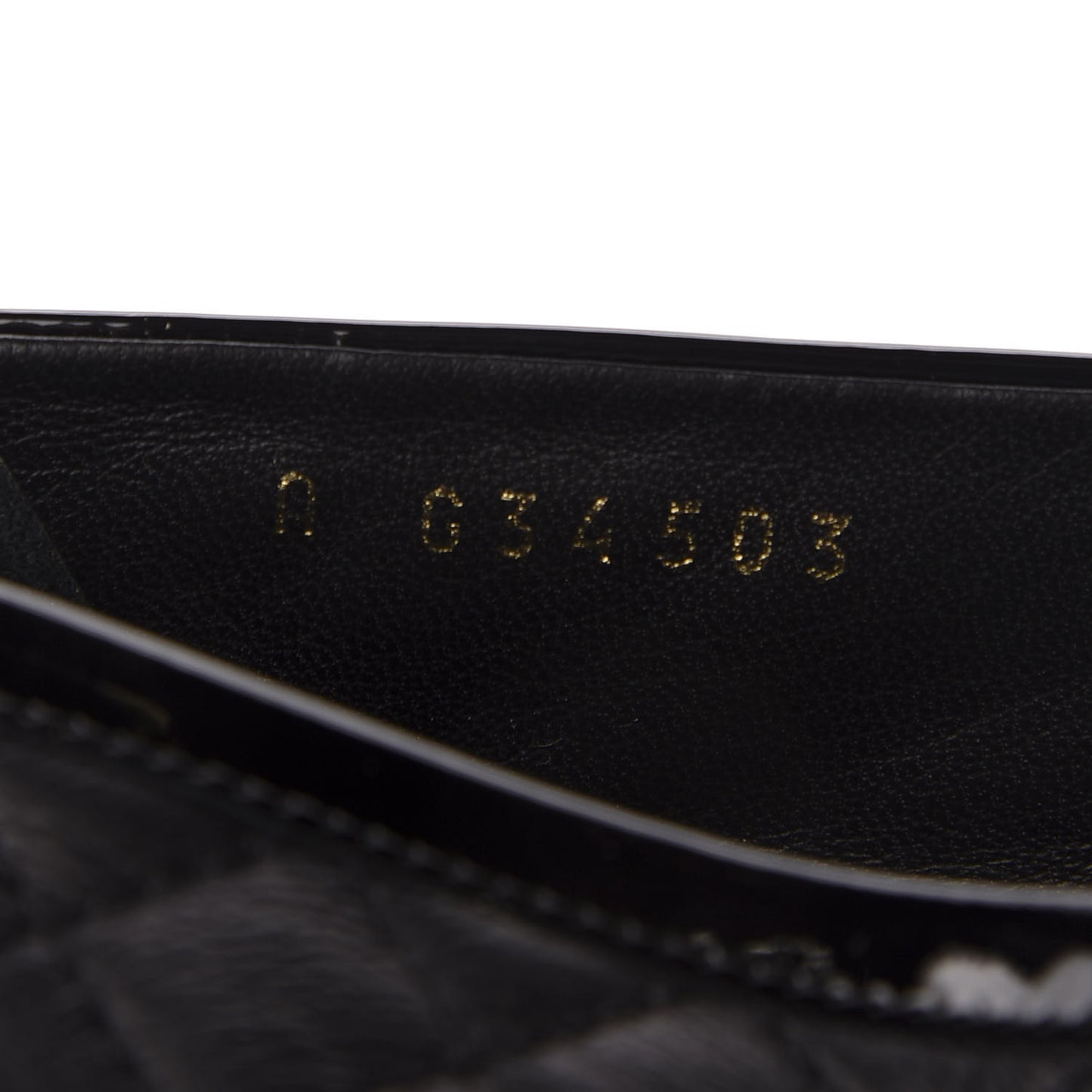 Patent Calfskin Quilted Womens CC Loafers 40 Black