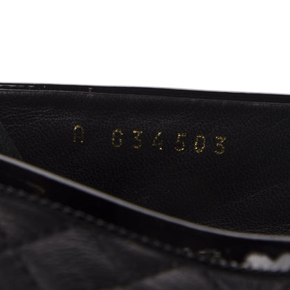 Chanel Patent Calfskin Quilted Womens CC Loafers 40 Black 10 of 15