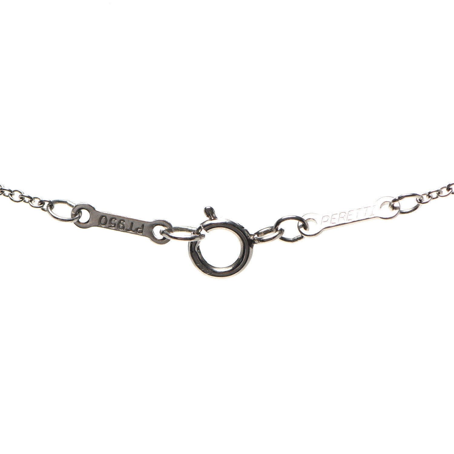 Tiffany Platinum Diamond .08ct Elsa Peretti Diamonds by the Yard Pendant Necklace 4 of 5