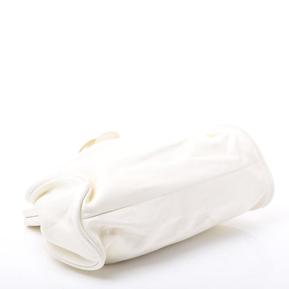 Chanel Lambskin Camellia Handbag White 3 of 9