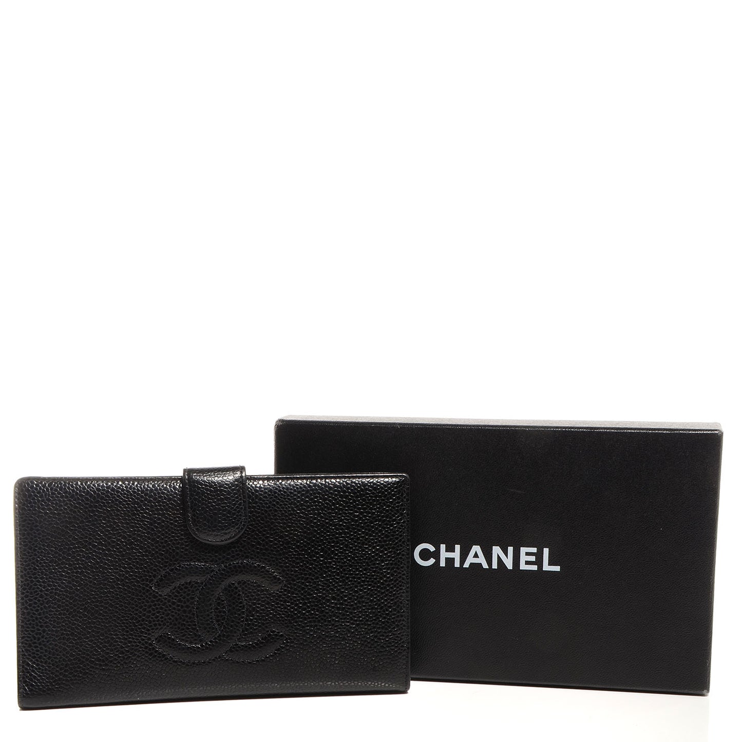 Caviar CC French Wallet Black