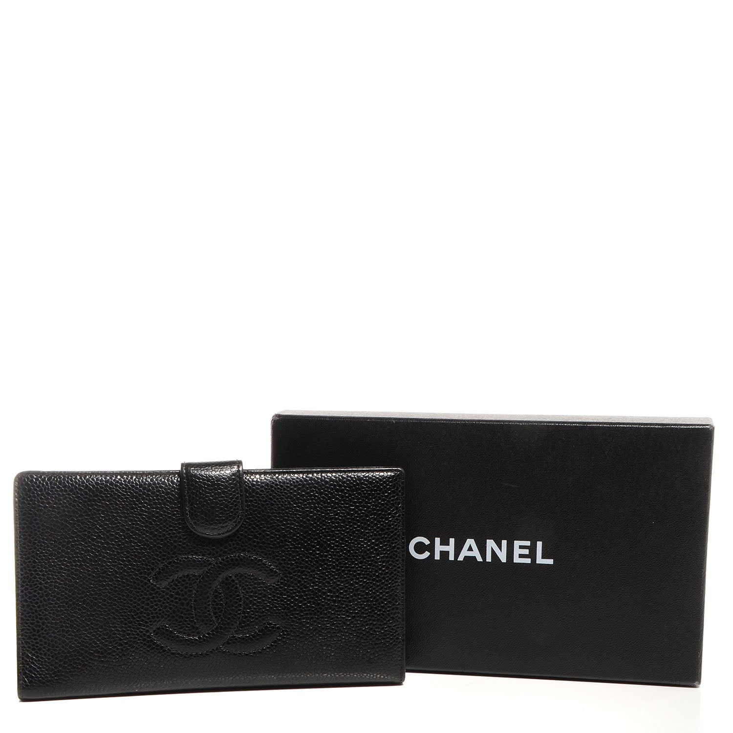 Chanel Caviar CC French Wallet Black 5 of 12
