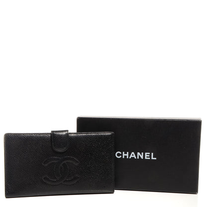 Chanel Caviar CC French Wallet Black 5 of 12
