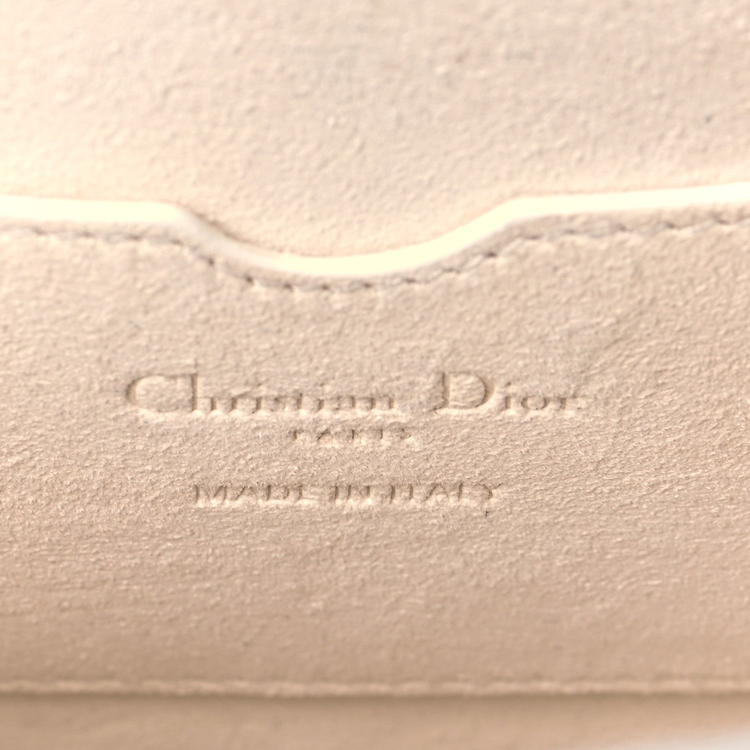 Christian Dior Calfskin Perforated Oblique Medium Bobby Flap White Blue 6 of 12